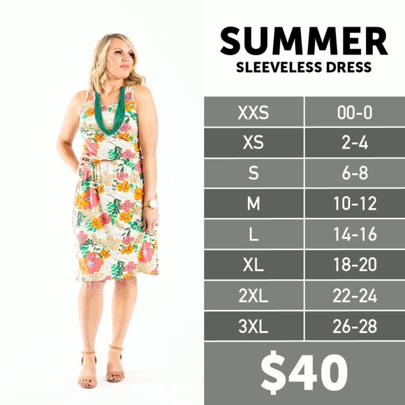 LuLaRoe Summer Sleeveless Dress - Picture 2 of 6